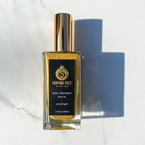 ROYAL TREATMENT Body Oil - with 24K Gold Flakes
